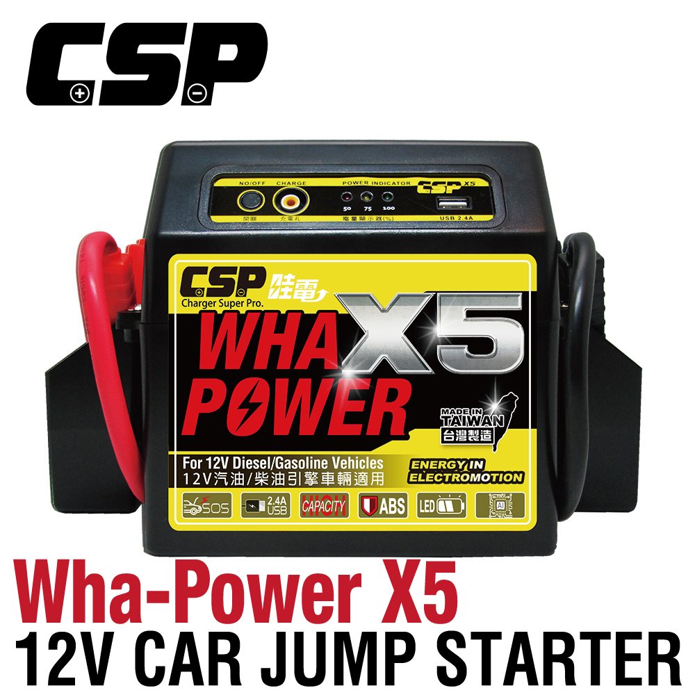 12V Car Jump Starter Portable Battery Booster Pack Emergency Power Bank for Gasoline Diesel Vehicles